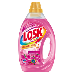 Гель для прання Losk Color Ароматерапія з ефірними оліями та ароматом Малазійських квітів, 1 л (876089)