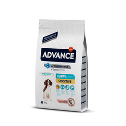 Сухой корм для щенков всех пород с чувствительным пищеварением Advance Dog Puppy Sensitive, с лососем и рисом, 3 кг