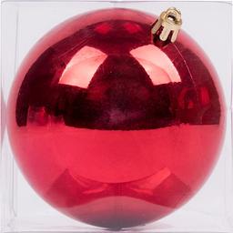 Новорічна іграшка Novogod'ko Куля 10 cм глянцева червона (974045)