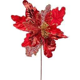 Цветок декоративный Novogod'ko Пуансетия 30 см красный (973970)