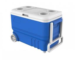 Термобокс для еды Mazhura Kale, на колесах, 38 л, синий (mz1030)