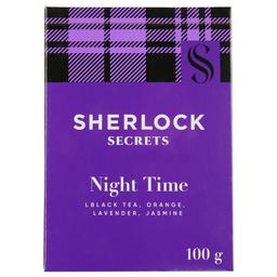 Чай чорний Sherlock Secrets Night Time, з цедрою апельсина, квітами лаванди та жасмину, 100 г (920155)