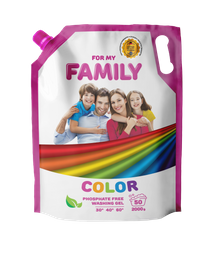 Гель для стирки цветных вещей For my Family, 2 л (601107)
