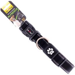 Нашийник GimDog Alfresco для собак, подвійний, світловідбивний, неопрен, 42-66х3.2 см, чорний
