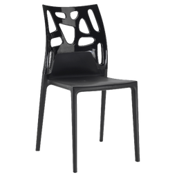 Стул Papatya Ego-Rock, черное сиденье, верх черный (388542)