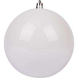 Новорічна іграшка Novogod'ko Куля 12 cм глянцева біла (974055)