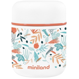 Термос пищевой Miniland Food Mediterranean Mini, 280 мл, белый (89353)