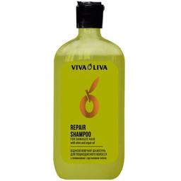 Восстанавливающий шампунь Viva Oliva Оливковое и аргановое масло, для поврежденных волос, 400 мл