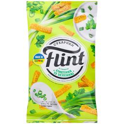 Сухарики Flint Пшенично-ржаные со вкусом сметаны с зеленью 70 г (705235)