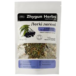 Чай травяной Zhygun Herbs Легкі легені с бузиной и эвкалиптом, 40 г (856574)