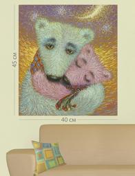 Картина на холсте Art-Life, 40x45 см, разноцвет (10C-1-40x45)