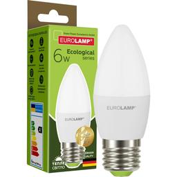 Светодиодная лампа Eurolamp LED Ecological Series, CL 6W, E27, 3000K (LED-CL-06273(P))