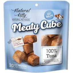 Лакомство для кошек и собак Natural Kitty Meaty Cube 100% Tuna, в виде кубиков, тунец, 60 г