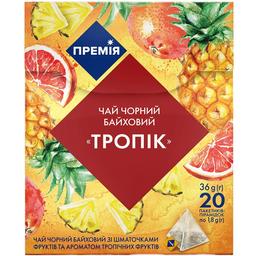 Чай черный Премія Тропик с фруктами байховый, 20 пакетиков (575265)