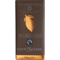 Шоколад чорний Chocolat Stella Organic & Fair органічний 75% какао 100 г