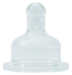 Силіконова соска Baby-Nova, кругла, для широкого горлечка, для молока, 0+ міс., 2 шт. (3961021)