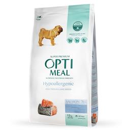 Гипоаллергенный сухой корм для взрослых собак средних и крупных пород Optimeal, лосось, 12 кг (B1740711)