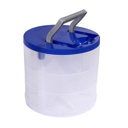 Ящик пластиковий круглий Heidrun Даймікс, 20х18 см, блакитний (700)