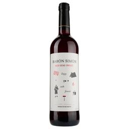 Вино Baron Simon Red Semi-Sweet, червоне, напівсолодке, 0,75 л