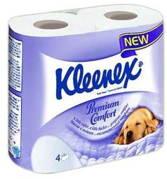 Четырехслойная туалетная бумага Kleenex Premium Care, 4 рулона