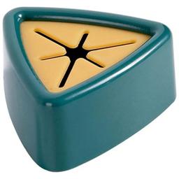 Трикутний тримач для рушників Supretto у ванну і на кухню самоклейний зелено-помаранчевий (82870003)
