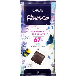 Шоколад екстрачорний АВК Fructosio 67% з фруктозою 90 г
