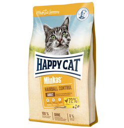 Сухой корм для взрослых кошек для выведения шерсти Happy Cat Minkas Hairball Control Geflugel, с птицей, 500 г (70401)