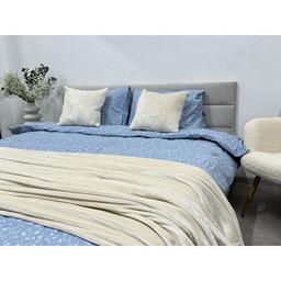 Комплект постельного белья Ecotton Евро 250958 Цветок на голубом (24282)