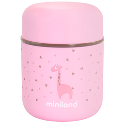 Термос для еды Miniland Silky Food Mini, 280 мл, розовый (89245)