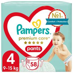Підгузки-трусики Pampers Premium Care Pants 4 (9-15 кг), 58 шт.