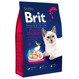 Сухой корм для стерилизованных котов Brit Premium by Nature Cat Sterilised, 8 кг (с курицей)