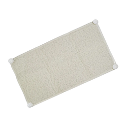 Антискользящий коврик в ванную Supretto, на присосках, 69х39х1 см, белый