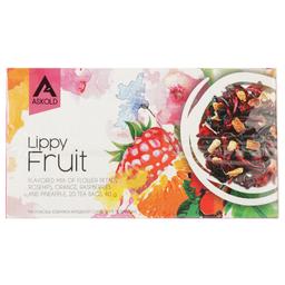 Смесь Askold Lippy Fruit из лепестков цветов шиповника апельсина малины и ананаса, 20 пакетиков