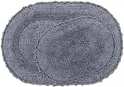 Набор ковриков Irya Vermont gri, 90х60 см и 60х40 см, серый (svt-2000022237895)