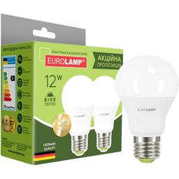Светодиодная лампа Eurolamp LED, A60, 12W, E27, 4000K, 2 шт. (MLP-LED-A60-12274(E))