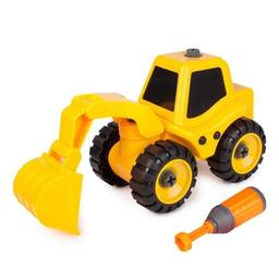 Трактор с экскаваторной установкой Kaile Toys, желтый (KL702-1)