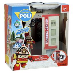 Игровой набор Robocar Poli Пожарная станция, фигурка Рой в комплекте (83409)