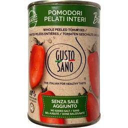 Томаты очищенные целые Gusto Sano Whole Peeled Tomatoes органические 400 г