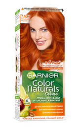 Фарба для волосся Garnier Color Naturals, відтінок 7.40 (Вогненний мідний), 110 мл (C4555926)