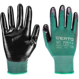 Рукавички робочі Verto нітрилове покриття розмір 8 зелені (97H151)