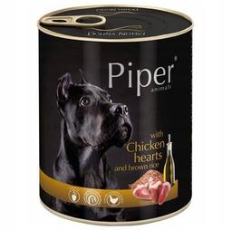 Вологий корм для собак Dolina Noteci Piper з курячим серцем і коричневим рисом, 800 г (DN115-300373)