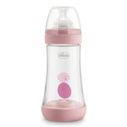 Бутылочка для кормления Chicco Perfect 5, с силиконовой соской, 240 мл, розовый (20223.10.40)