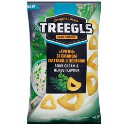 Снеки Treegls кукурузные вкус сметаны и зелени 150 г (829624)