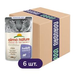 Набор влажного корма для кошек с чувствительным пищеварением Almo Nature Holistic Functional Cat 5+1 с рыбой 420 г (6 шт. х 70 г)