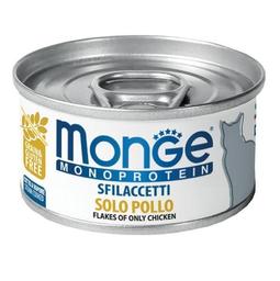 Вологий корм Monge Cат Monoprotein м'ясні пластівці курка, 80 г (70007160)