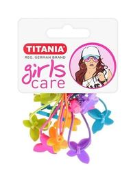 Набір різнокольорових резинок для волосся Titania Метелик, 5 шт. (7980 GIRL)