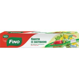 Пакети із застібкою-слайдером Fino для зберігання і заморозки 3 л 10 шт.