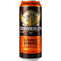 Пиво Grimbergen Double Ambree, темне, 6,5%, з/б, 0,5 л (797415)