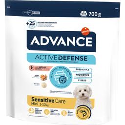Сухий корм для собак малих порід з чутливим травленням Advance Dog Mini Sensitive з лососем і рисом 700 г