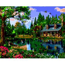 Картина за номерами ZiBi Art Line Будиночок у лісі 40х50 см (ZB.64100)